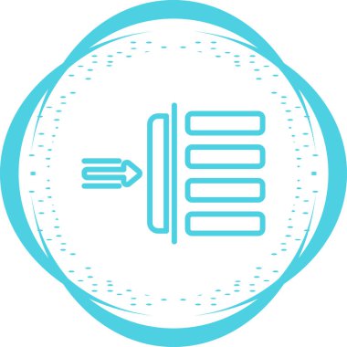 Termometre simgesi. Vektör illüstrasyonu