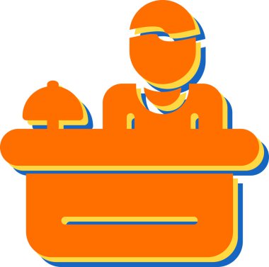 kurye ikonu vektör illüstrasyonuName