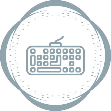 Daktilo. Web simgesi basit illüstrasyon