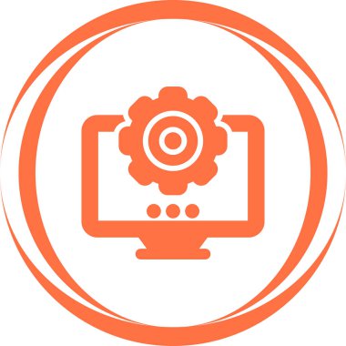 Seo simgesinin vektör illüstrasyonu