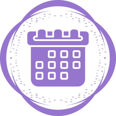 Takvim. Web simgesi basit illüstrasyon