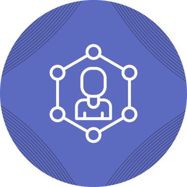 İnsan simgesinin vektör illüstrasyonu