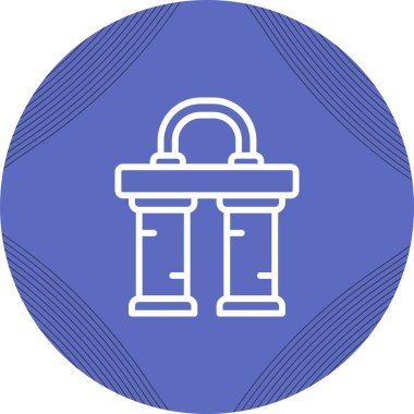 Modern yapı simgesinin vektör illüstrasyonu