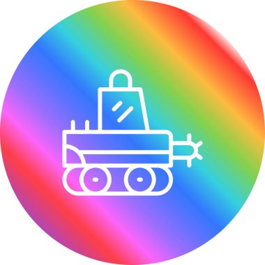 gökkuşağı simgesi vektör illüstrasyonu