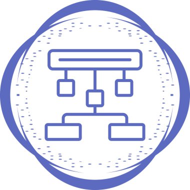 Sunucu. Web simgesi basit illüstrasyon