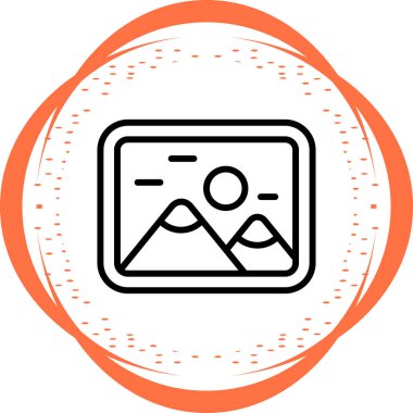 Vektör çizim resim çerçevesi