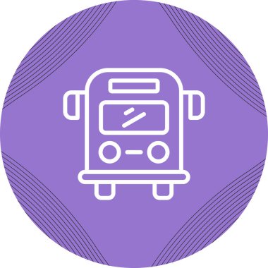 Tren simgesinin vektör illüstrasyonu