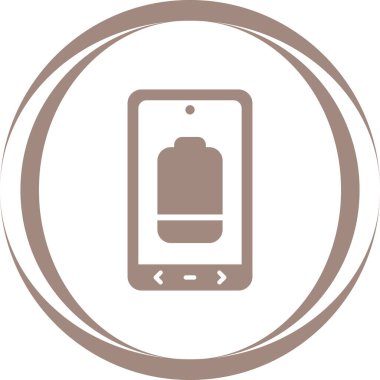 Cep telefonu simgesinin vektör illüstrasyonu