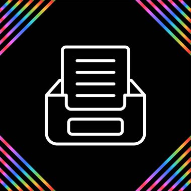 Belge simgesi tasarım vektörü