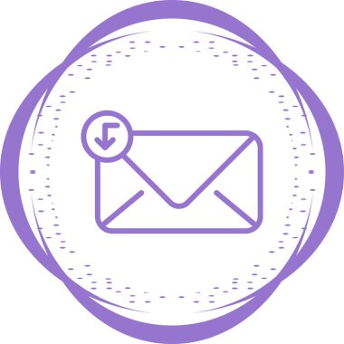 zarf simgesi vektör illüstrasyonu