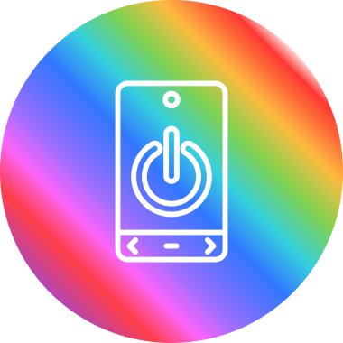 Telefon simgesinin vektör illüstrasyonu