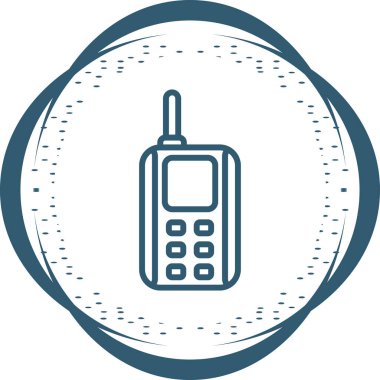 Cep telefonu. Web simgesi basit tasarım