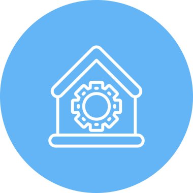 Ev simgesinin vektör illüstrasyonu