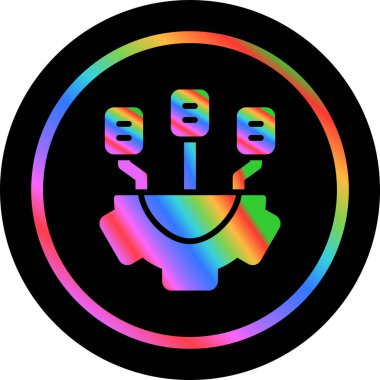 Gökkuşağı çizgi simgesi gökkuşağı işareti çizimi