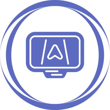 Tek bir simgenin vektör illüstrasyonu