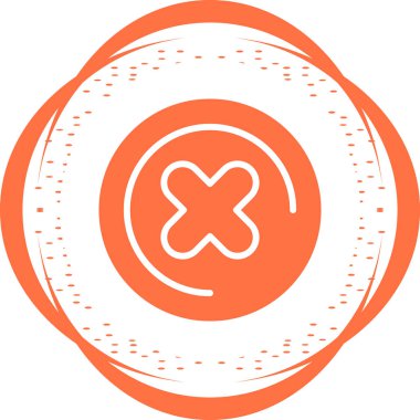 İptal et. Web simgesi basit illüstrasyon