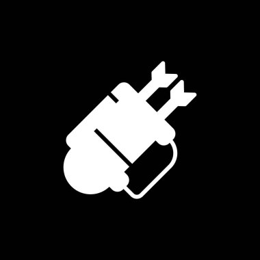 elektrik dolgu simgesi, vektör illüstrasyonu