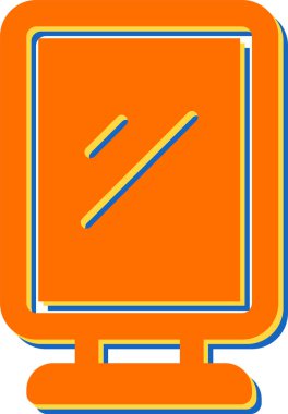 dizüstü bilgisayar simgesi, basit vektör tasarımı