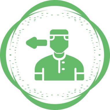 Bilim adamı ikonu. vektör illüstrasyonu