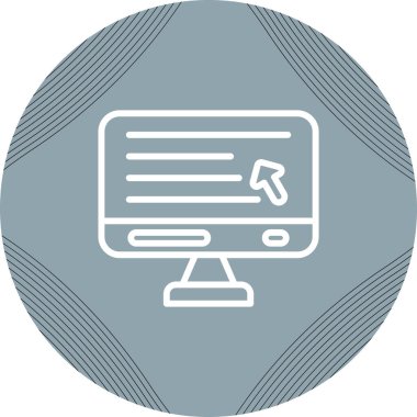 Bilgisayar simgesinin vektör illüstrasyonu