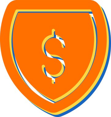 Dolar işareti. vektör simgesi