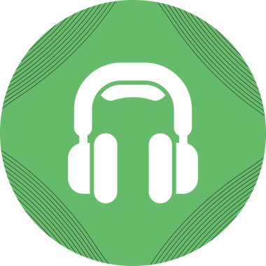 kulaklık simgesi vektör illüstrasyonu