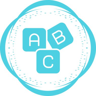 abc simge vektör illüstrasyonu