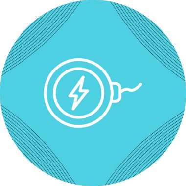 Elektrik simgesinin vektör illüstrasyonu