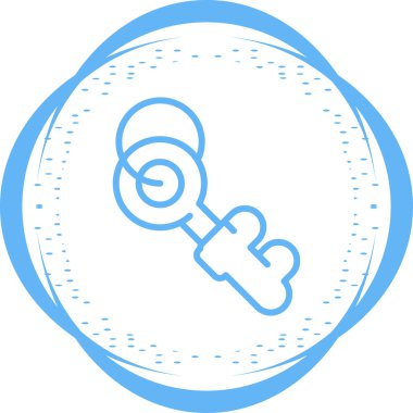 Anahtar simgesi vektör illüstrasyonu