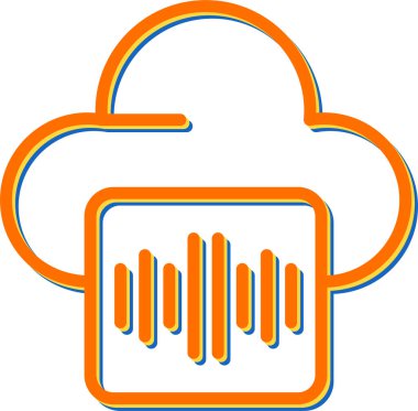 cloud computing. web icon simple design