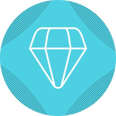 elmas satırı simgesi, vektör çizim