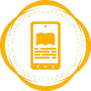 Cep telefonu simgesinin vektör illüstrasyonu