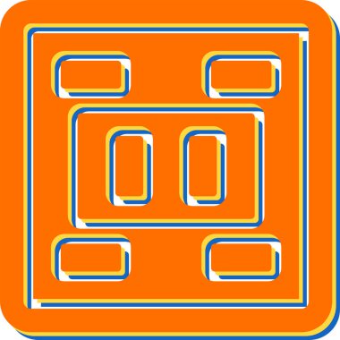 Modern b 'nin vektör illüstrasyonu eksik simgesi