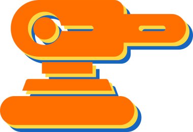 Bir oyuncağın karikatür simgesinin vektör çizimi