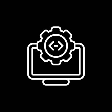 Bilgisayar simgesi. vektör illüstrasyonu.