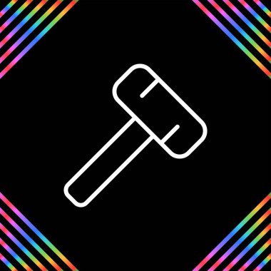 rainbow gradient line vector icon