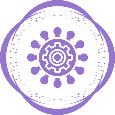 dişli simgesi vektör illüstrasyonu