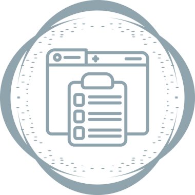 Belge simgesinin vektör illüstrasyonu