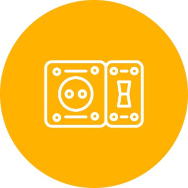 Benzersiz elektrik makinesi vektör simgesi