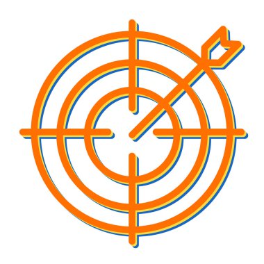 hedef simge vektör illüstrasyonu