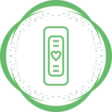 Bir kalp simgesinin vektör illüstrasyonu