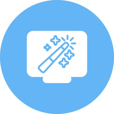 Kalem. Web simgesi basit illüstrasyon