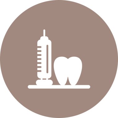 diş simgesi vektör illüstrasyonu