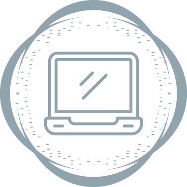 Bilgisayar. Web simgesi basit illüstrasyon