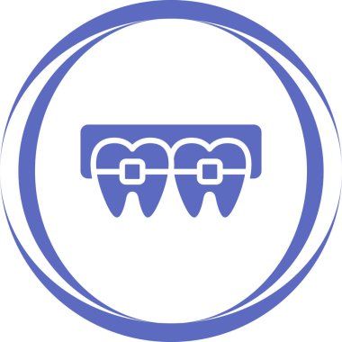 diş simgesi vektör illüstrasyonu