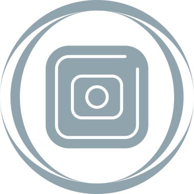 Bir kamera simgesinin vektör illüstrasyonu