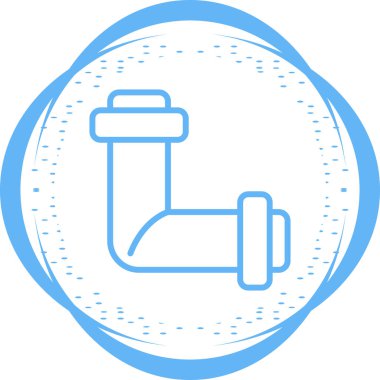 Su musluğu ikonu vektör illüstrasyonu