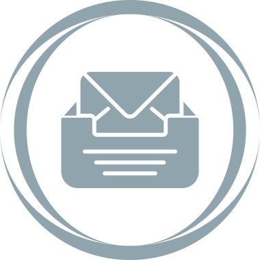 Posta Simgesi. Vektör İllüstrasyonu