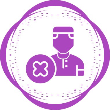 Bir doktor simgesinin vektör çizimi