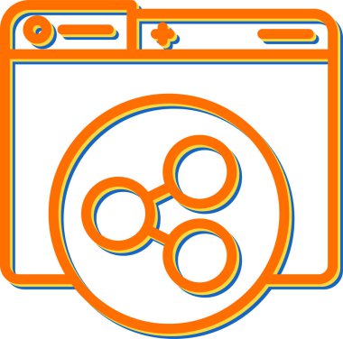 seo modern simgesinin vektör illüstrasyonu